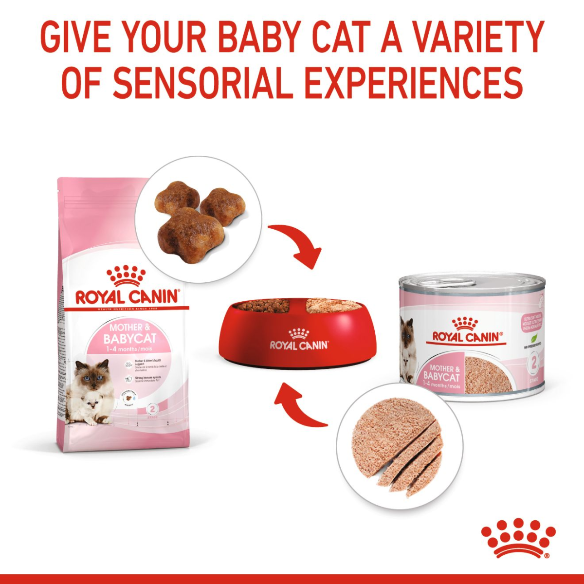 Feline Health Nutrition Mother & Babycat Mousse (WET FOOD – Cans) 12 x 195g