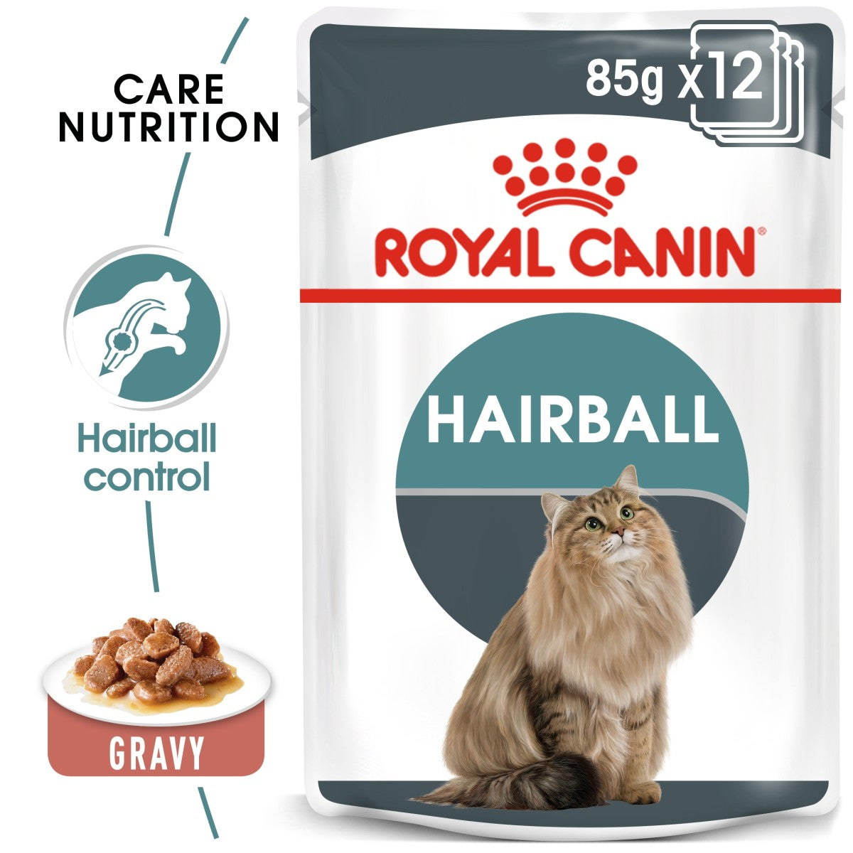 Feline Care Nutrition Hairball Gravy (WET FOOD – Pouches) 12 x 85g