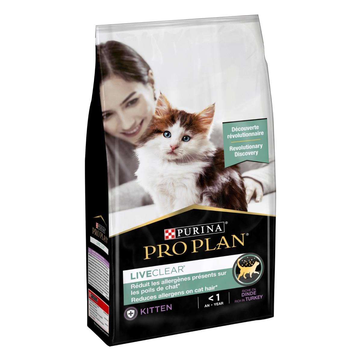 PRO PLAN LIVECLEAR KITTEN, ALLERGEN REDUCING 1.4KG TURKEY