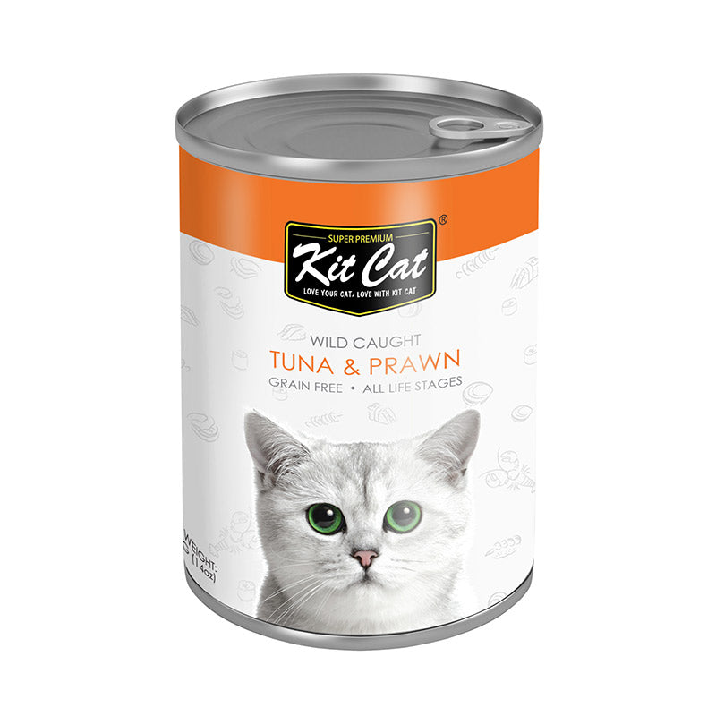 Kit Cat Wild Caught Tuna with Prawn Canned Cat Food