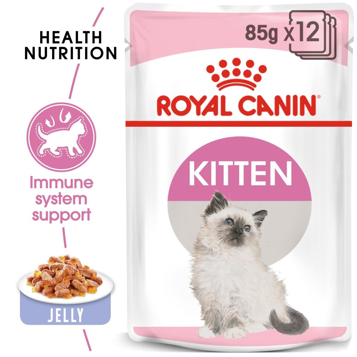 Feline Health Nutrition Kitten Jelly (WET FOOD – Pouches) 12x85G