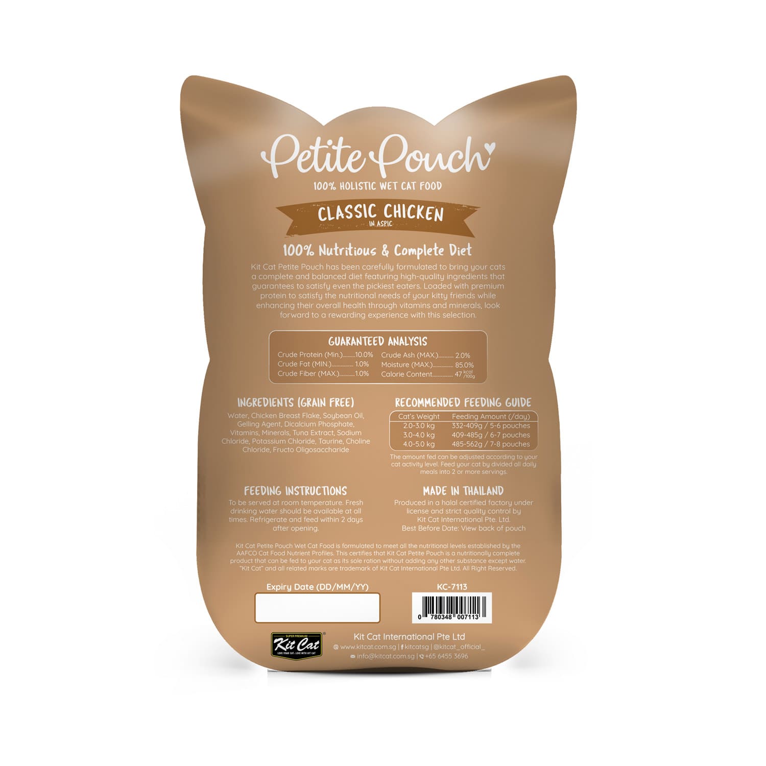 Kit Cat Petite Pouch 70g – Classic Chicken