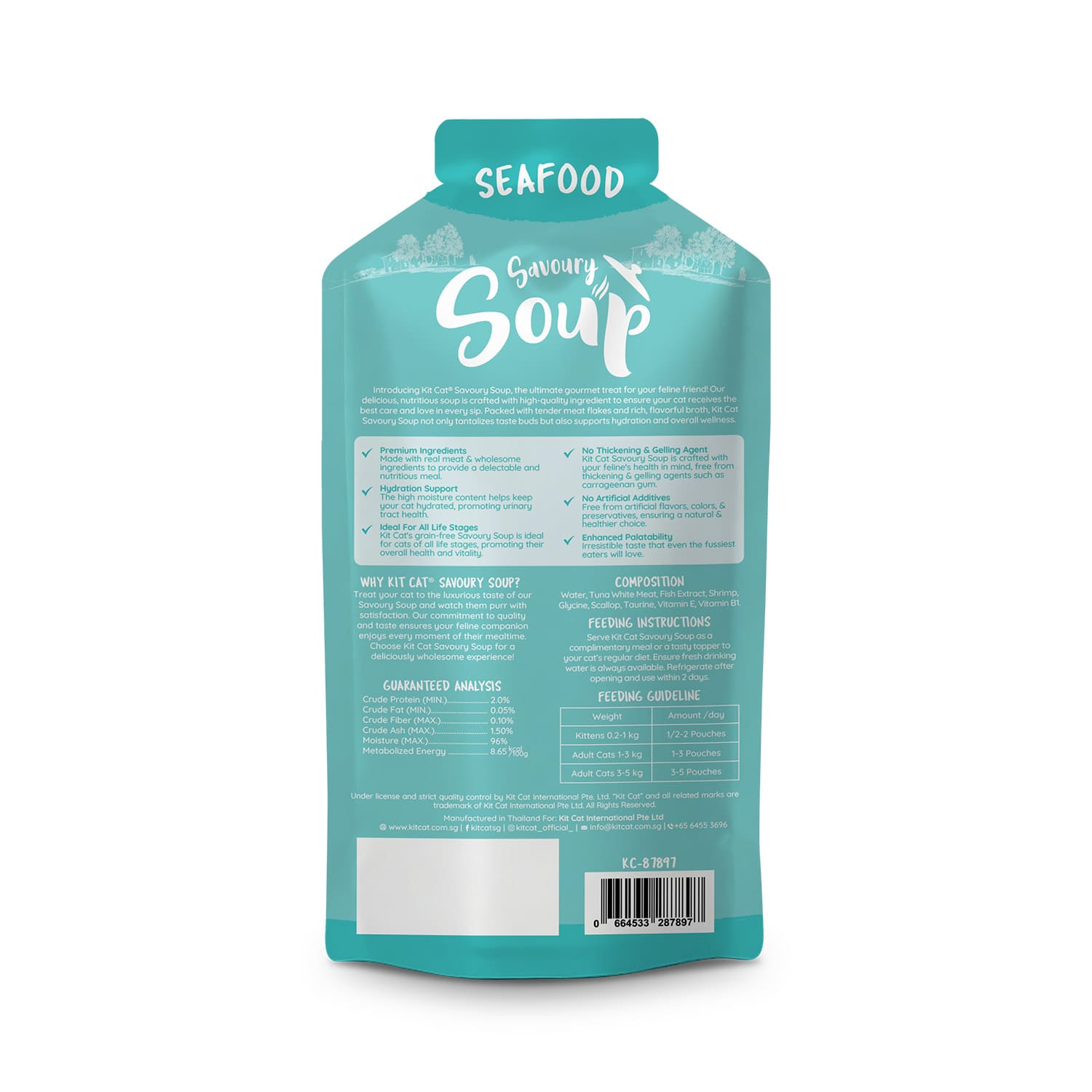 Kit Cat Savoury Soup Seafood 300g