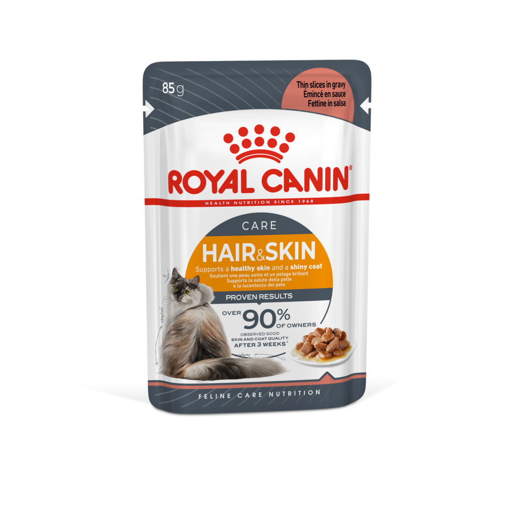 Feline Care Nutrition Hair & Skin Gravy (WET FOOD – Pouches) 12x85g