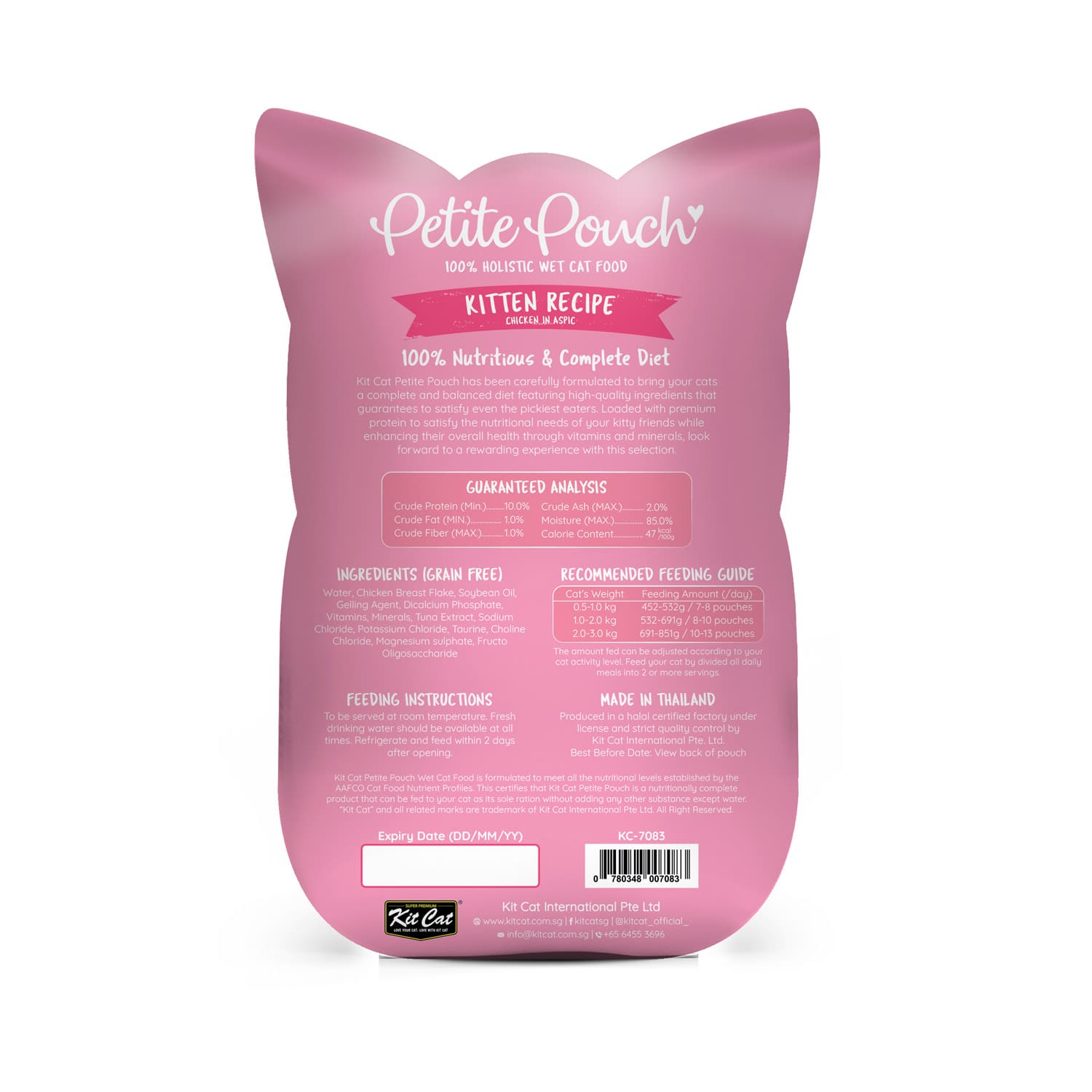 Kit Cat Petite Pouch 70g – Kitten Chicken