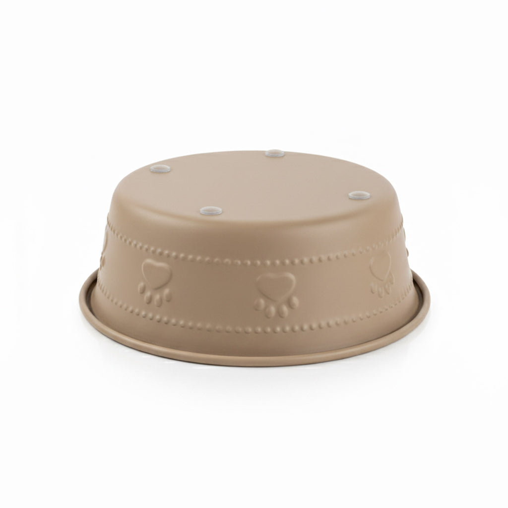 Premium Bowl Paw Embossed – Brown