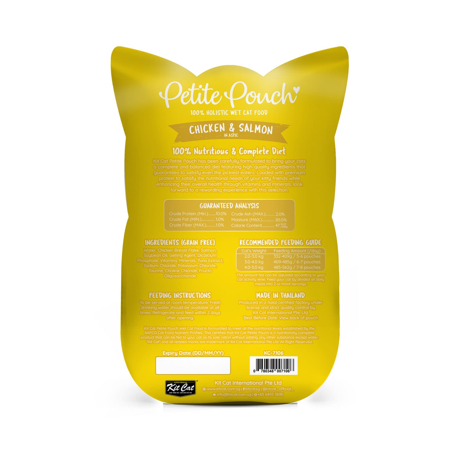 Kit Cat Petite Pouch 70g – Chicken & Salmon