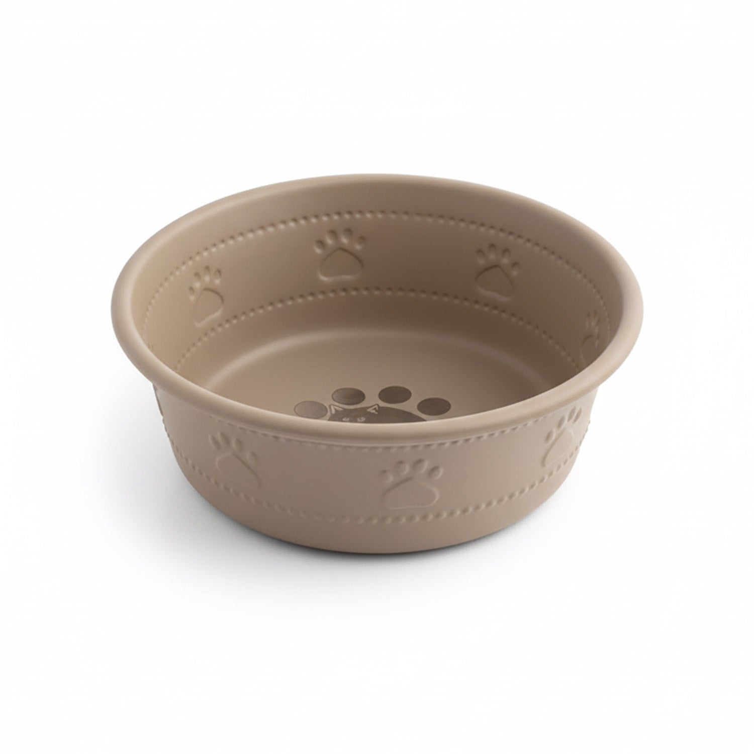 Premium Bowl Paw Embossed – Brown