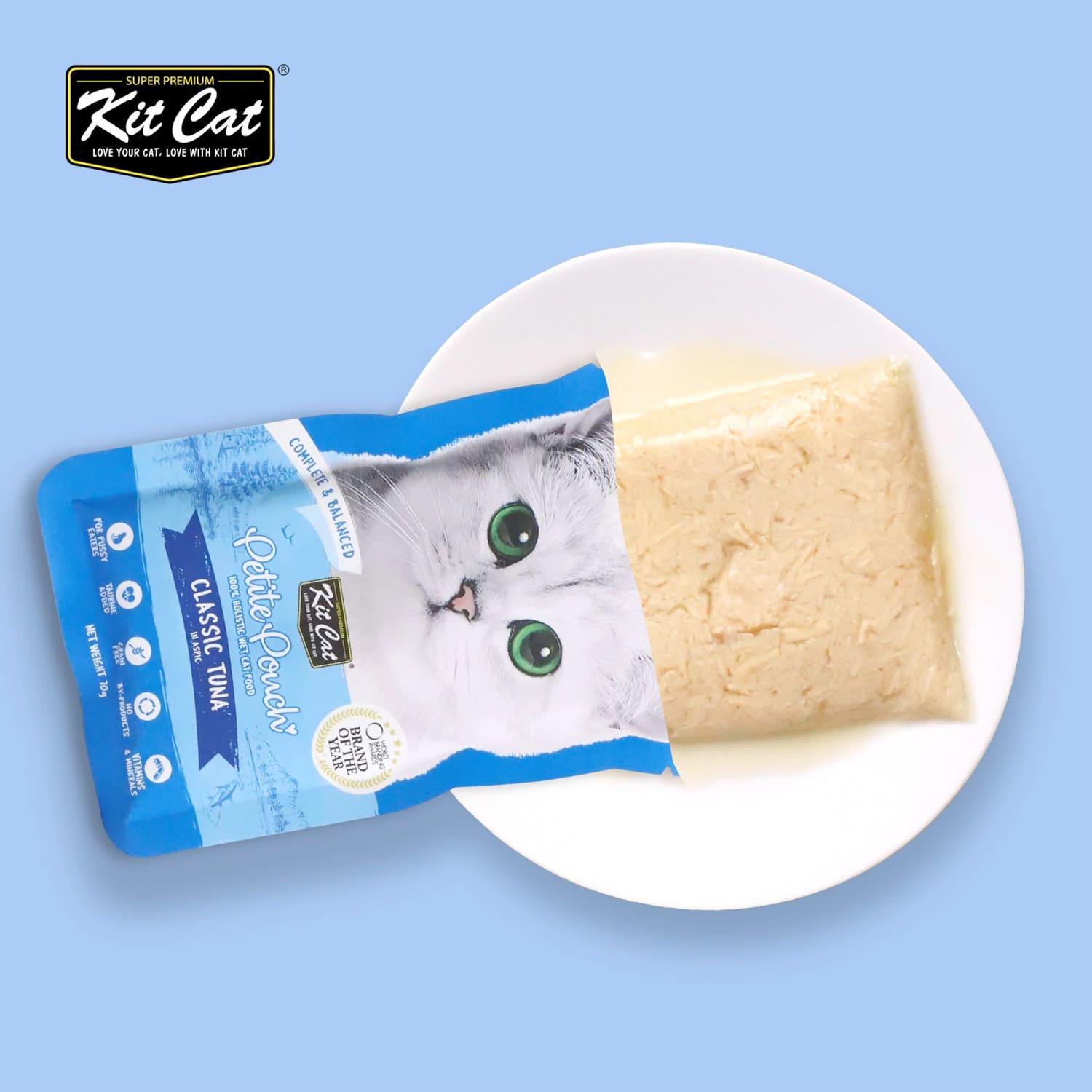Kit Cat Petite Pouch 70g – Classic Tuna