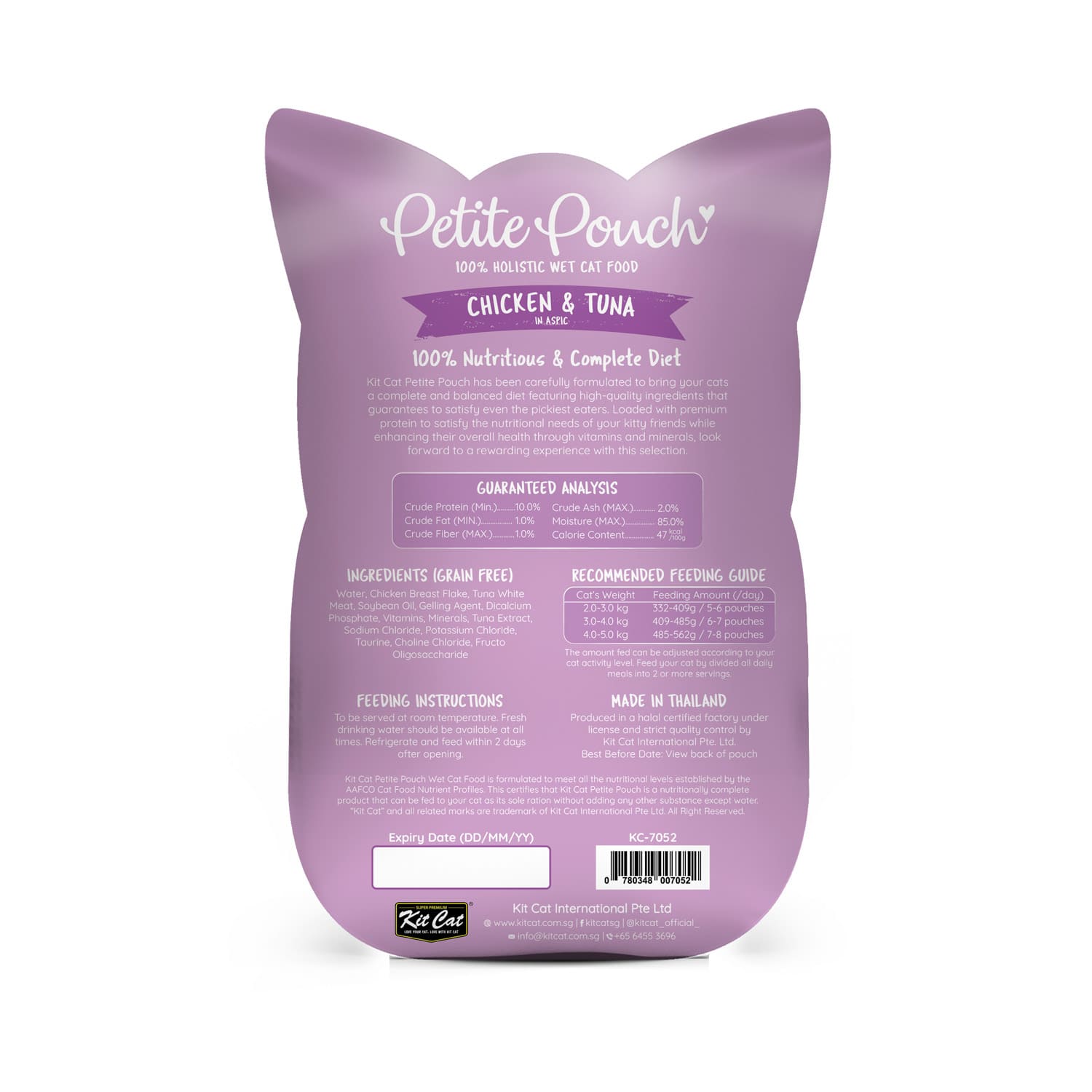 Kit Cat Petite Pouch 70g – Chicken & Tuna