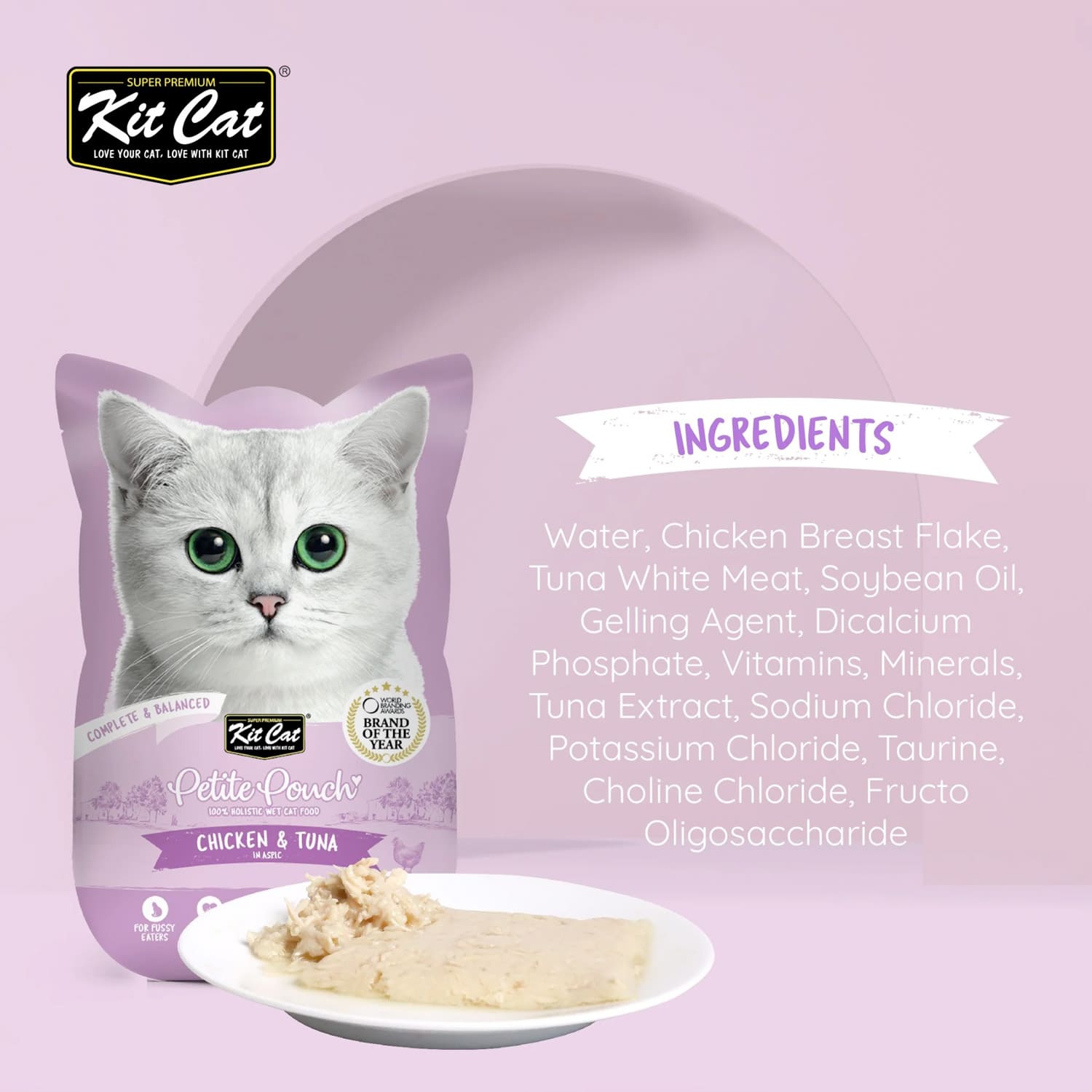 Kit Cat Petite Pouch 70g – Chicken & Tuna