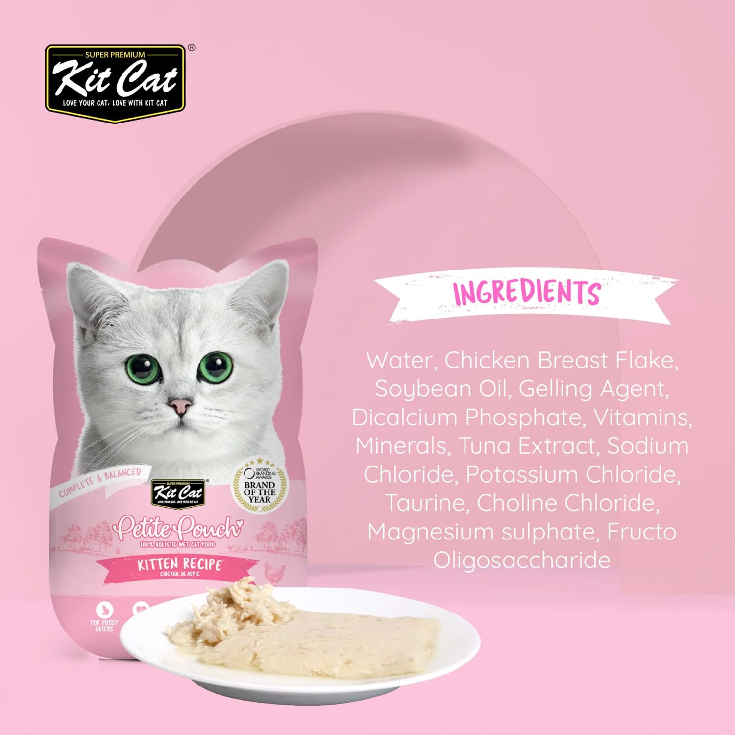 Kit Cat Petite Pouch 70g – Kitten Chicken