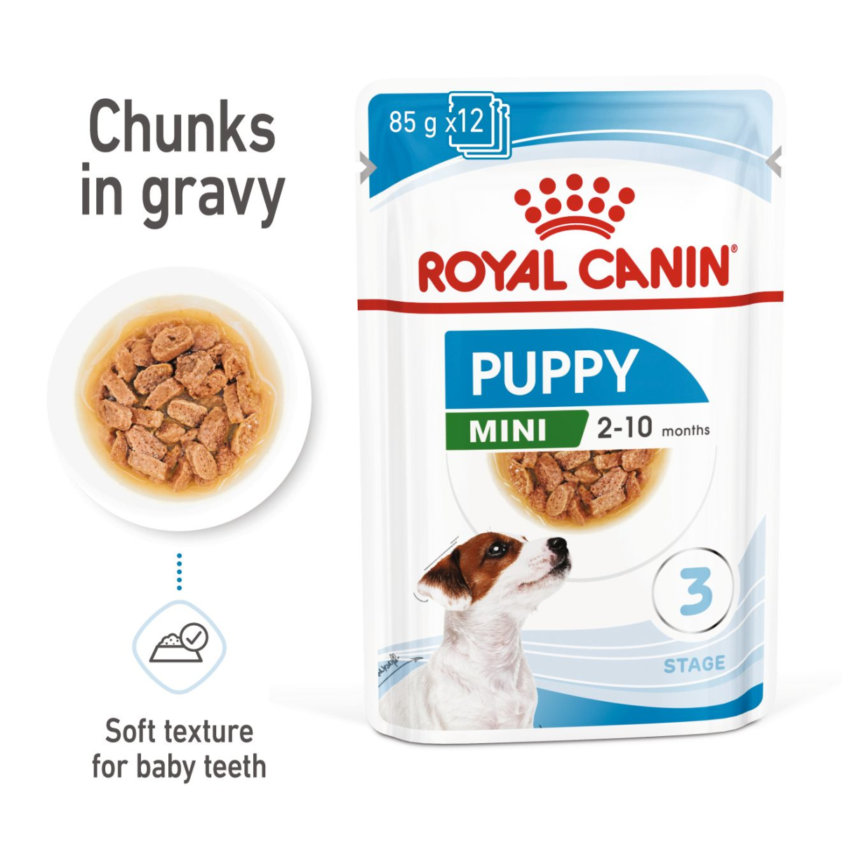 Size Health Nutrition Mini Puppy (WET FOOD – Pouches) 12 x 85g