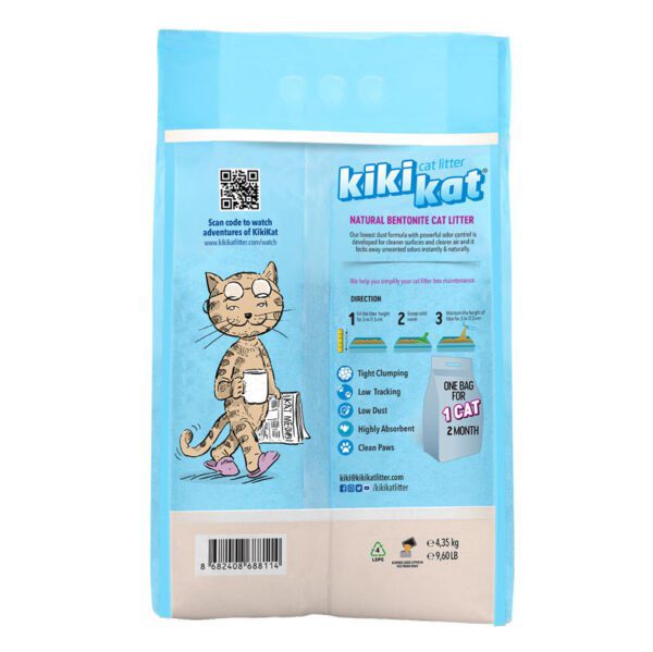 Kiki Kat Cleany Soap Scented - 20L White Bentonite Clumping Cat Litter